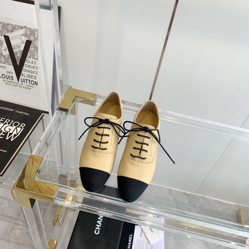 Ch*el leather shoes
